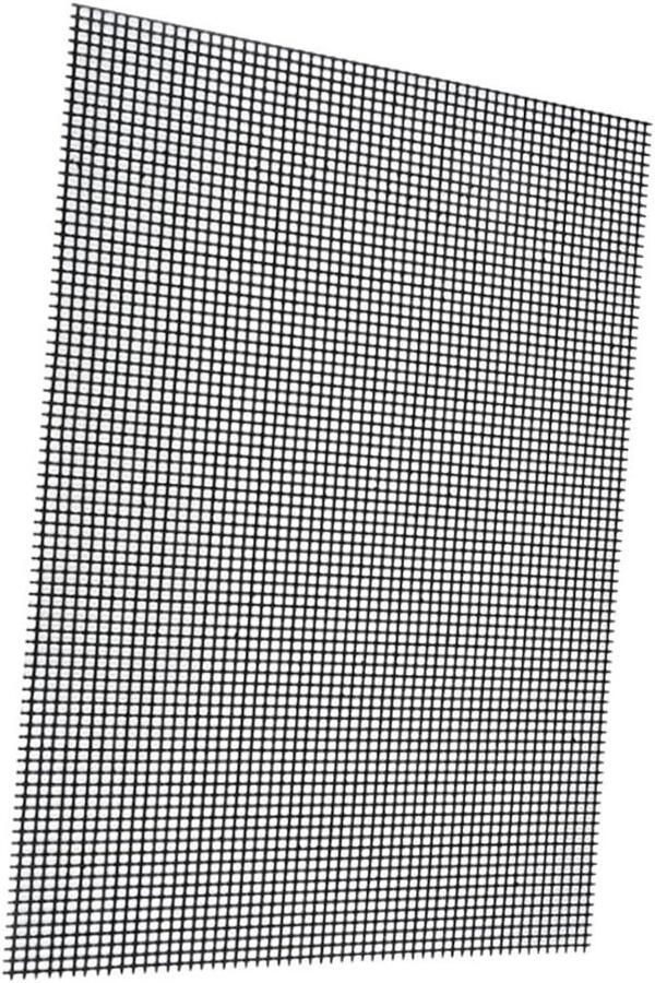 Herbruikbare Grillmat BBQ Mat Barbecueën Buiten Antiaanbak Laag 40 x 33 cm Grijs