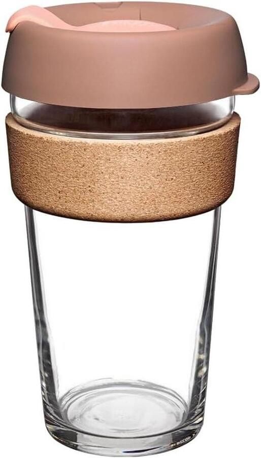Herbruikbare Koffiebeker Glazen Beker Kurk Dagelijks Koffie Drinken Barista Standaard Ontwerp 454ml Frappe