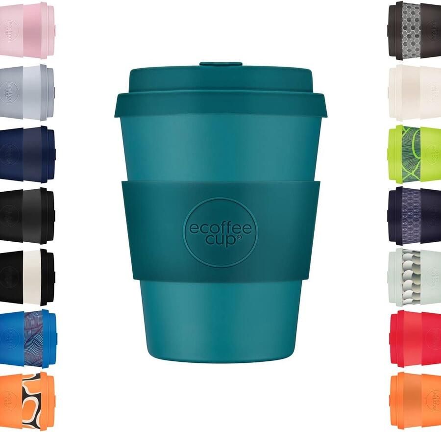 Herbruikbare Koffiebeker Plantaardige Beker Duurzaam Koffie Drinken 100% Plantaardig Materiaal 350ml Groen