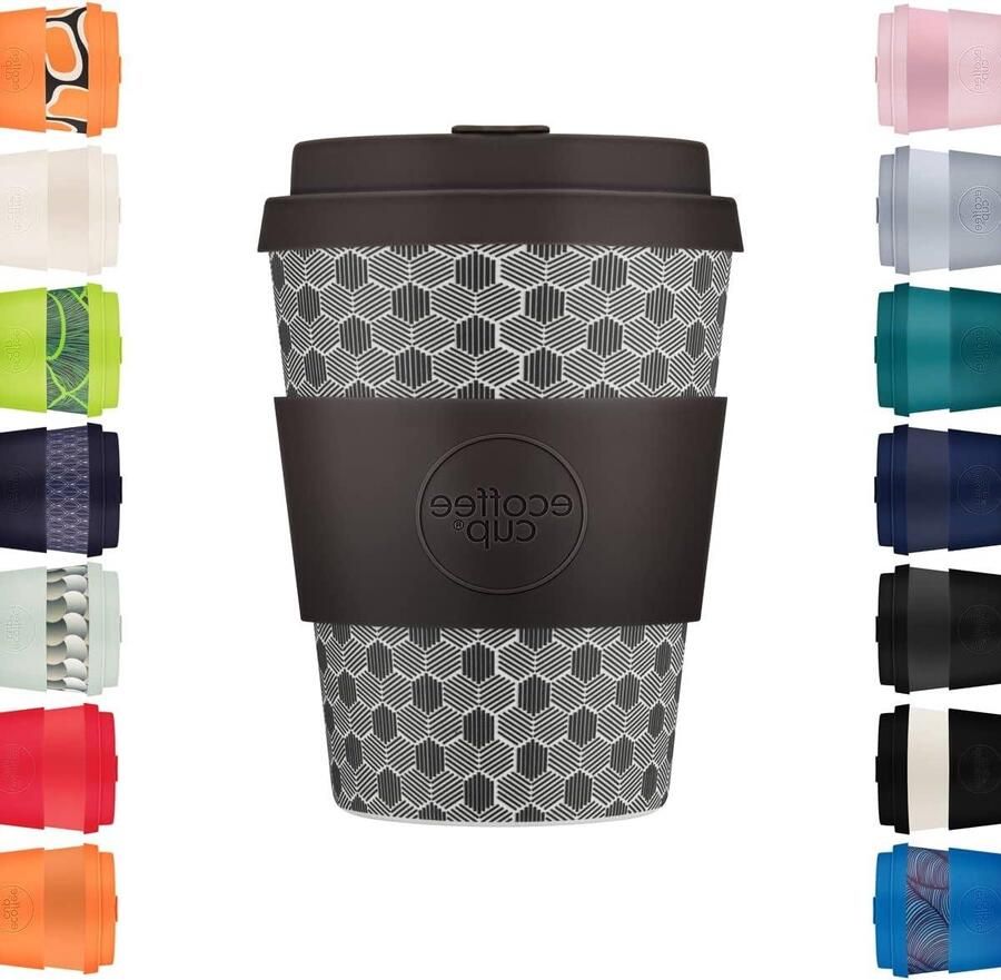 Herbruikbare Koffiebeker Reisbeker To-Go Duurzaam Koffie Drinken Gemaakt van Plantaardig Materiaal 350 ml Paradox van Fermi
