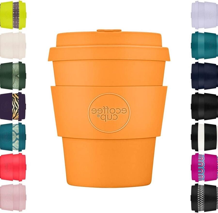 Herbruikbare Koffiebeker Reismok To Go Duurzaam Koffie Drinken 100% Plantaardig Materiaal 8oz 240ml Alhambra