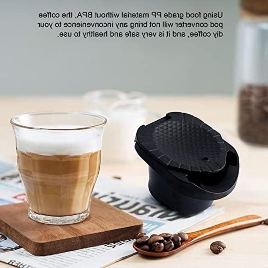 Herbruikbare Koffiecapsule Adapter voor Koffiemachines Eenvoudig Schoon te Maken Ideaal voor Thuis en Kantoor Duurzaam en Milieuvriendelijk