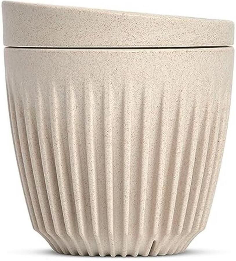 Herbruikbare Koffiekop met Deksel Duurzame Koffiemok voor Espresso Cappuccino en Latte Geïsoleerde en Draagbare Koffiekop van Gerecyclede Materialen 6oz