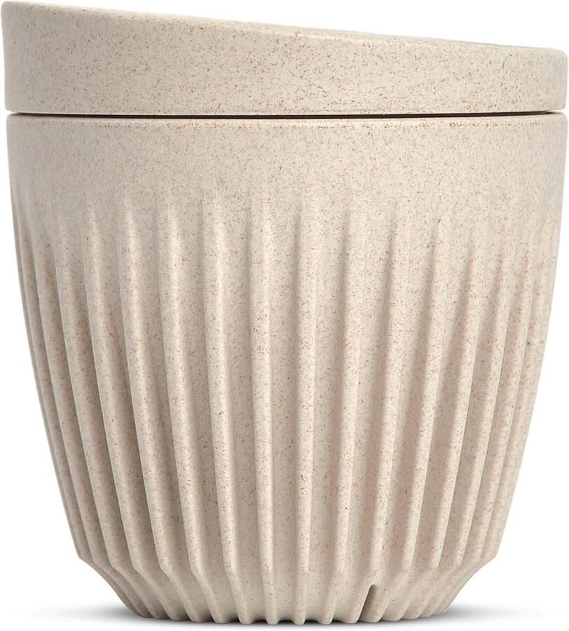 Herbruikbare Koffiekop met Deksel Duurzame Koffiemok voor Espresso Cappuccino en Latte Geïsoleerde en Draagbare Koffiekop van Gerecyclede Materialen 6oz