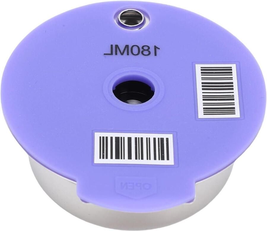 Herbruikbare Koffiepad Roestvrijstalen Hervulbare Capsule voor Happy Vivy Suny Myway Koffiezetapparaten met Lepel en Borstel voor Eenvoudig Bijvullen (180 ml)