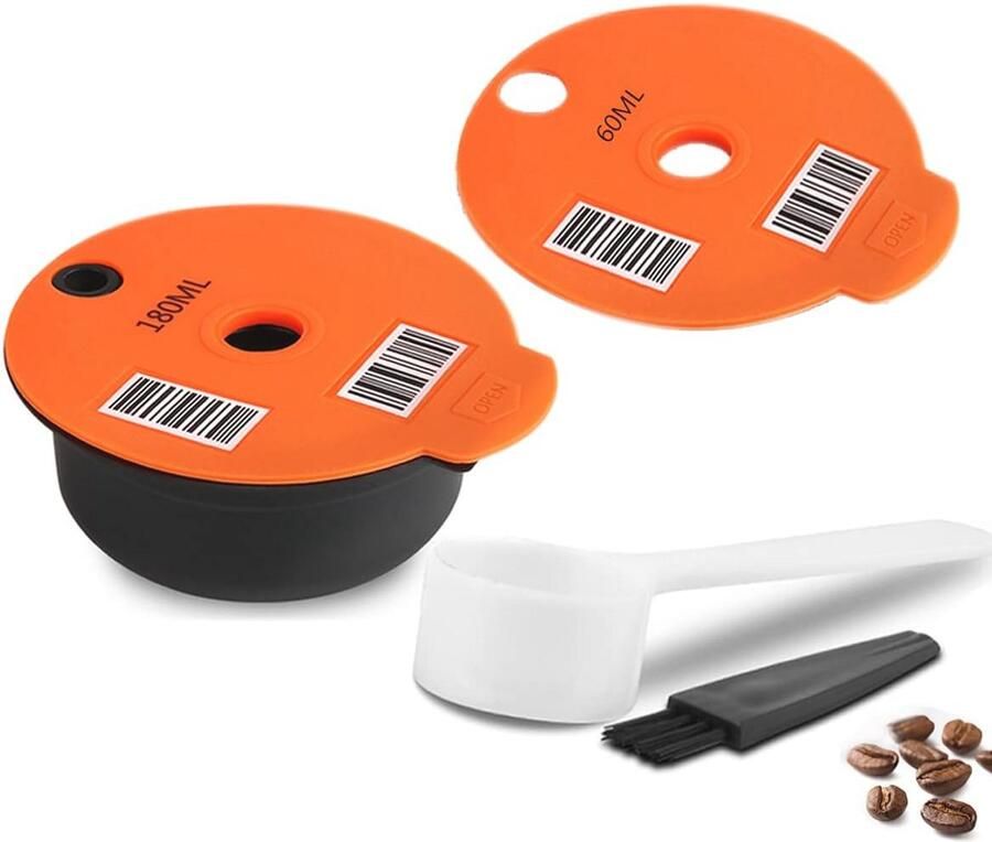 Herbruikbare koffiepads voor koffiemachine navulbare capsules van PP-kunststof