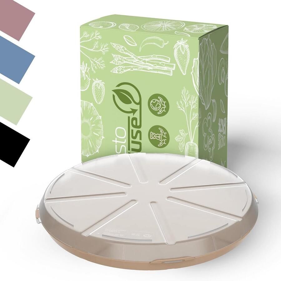 Herbruikbare Ronde Pizzadoos voor Thuis en Catering BPA-vrij en Magnetronbestendig