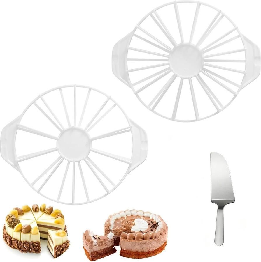 Herbruikbare ronde taartverdelers voor pizza brood en taarten 2 stuks 10 12 14 16 cm ideaal voor bakken en portioneren