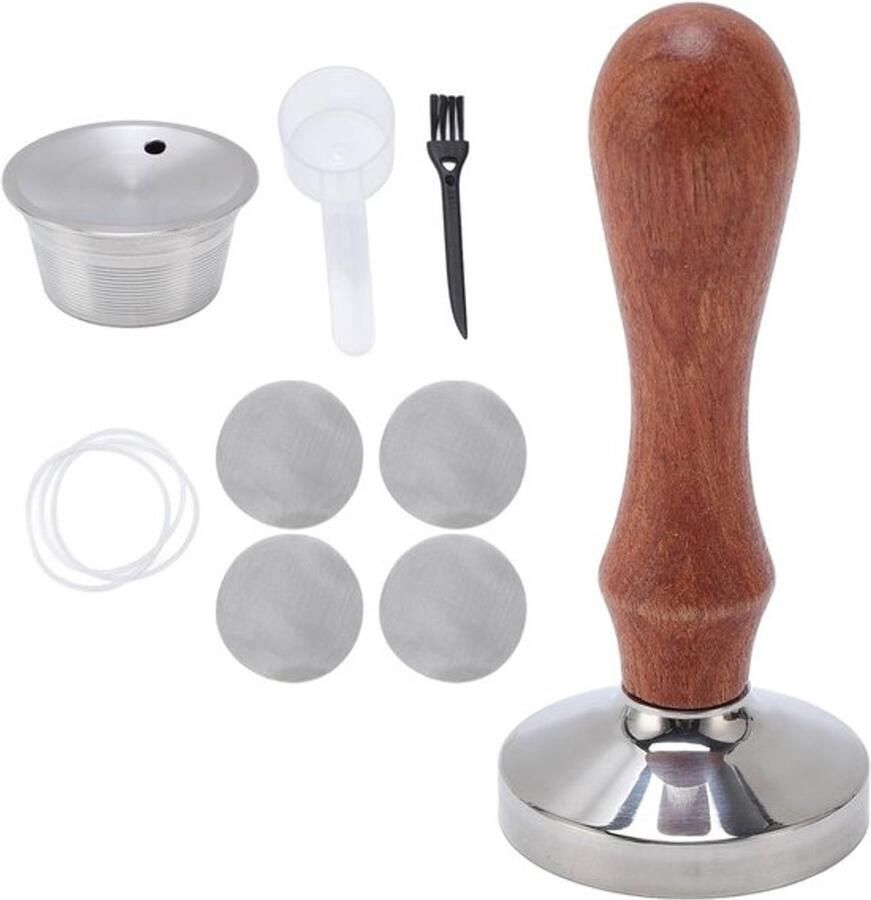 Herbruikbare RVS Koffiecapsule met Eenvoudige Reiniging Duurzame Filterpods voor Espresso en Koffiezetten