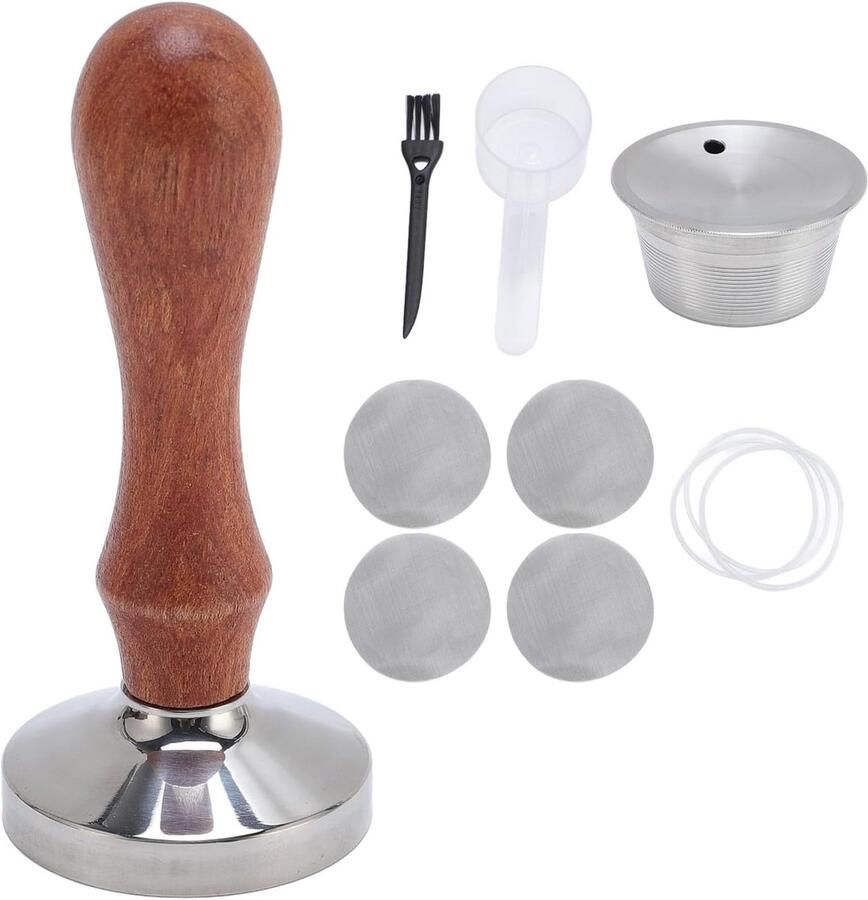 Herbruikbare RVS Koffiecapsule met Eenvoudige Reiniging Duurzame Filterpods voor Espresso en Koffiezetapparaten