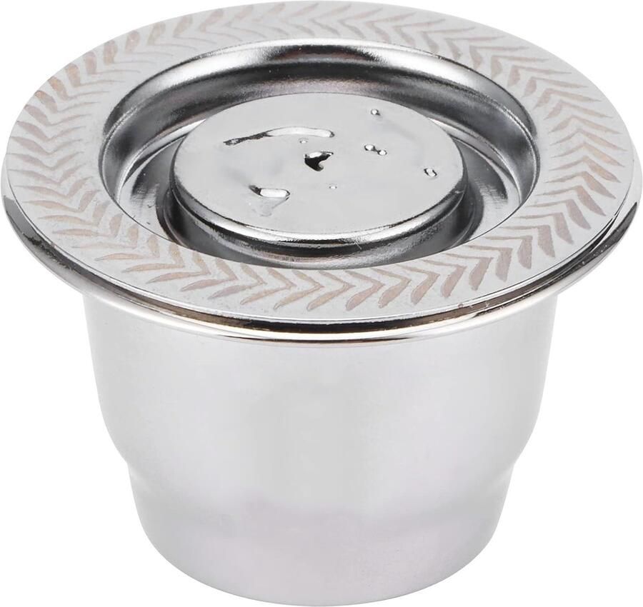 Herbruikbare RVS Koffiecapsule Set met Lepel en Borstel 4-delige Filter voor Koffiemachine Duurzaam en Milieuvriendelijk