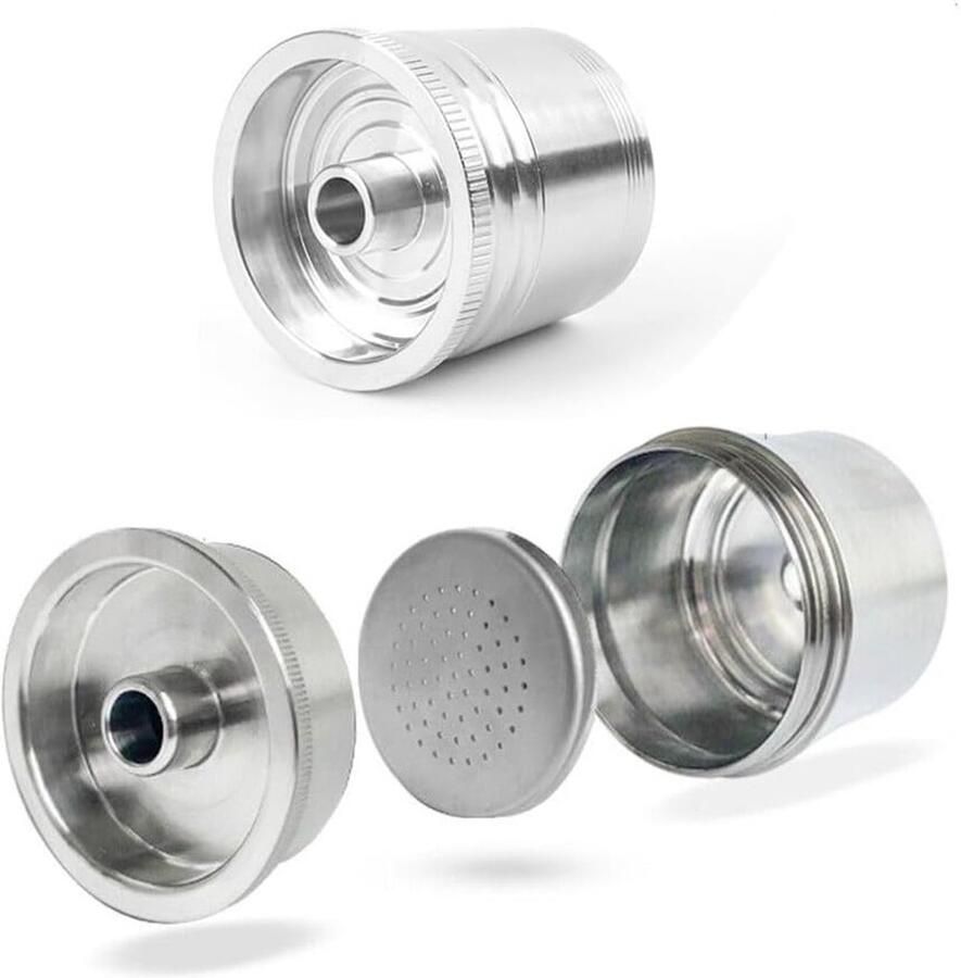 Herbruikbare RVS Koffiecapsules voor Nespresso en illy Koffiemachines Duurzame Koffiepads met Precisie Schaal - Foto 1