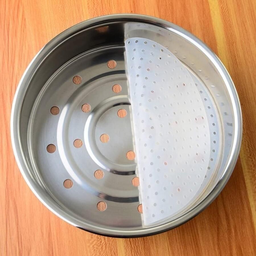Herbruikbare Siliconen Mat voor Rijstkoker Antikleef Dikke en Ronde Stoommat van 18 cm Ideaal voor Koken en Stomen van Rijst