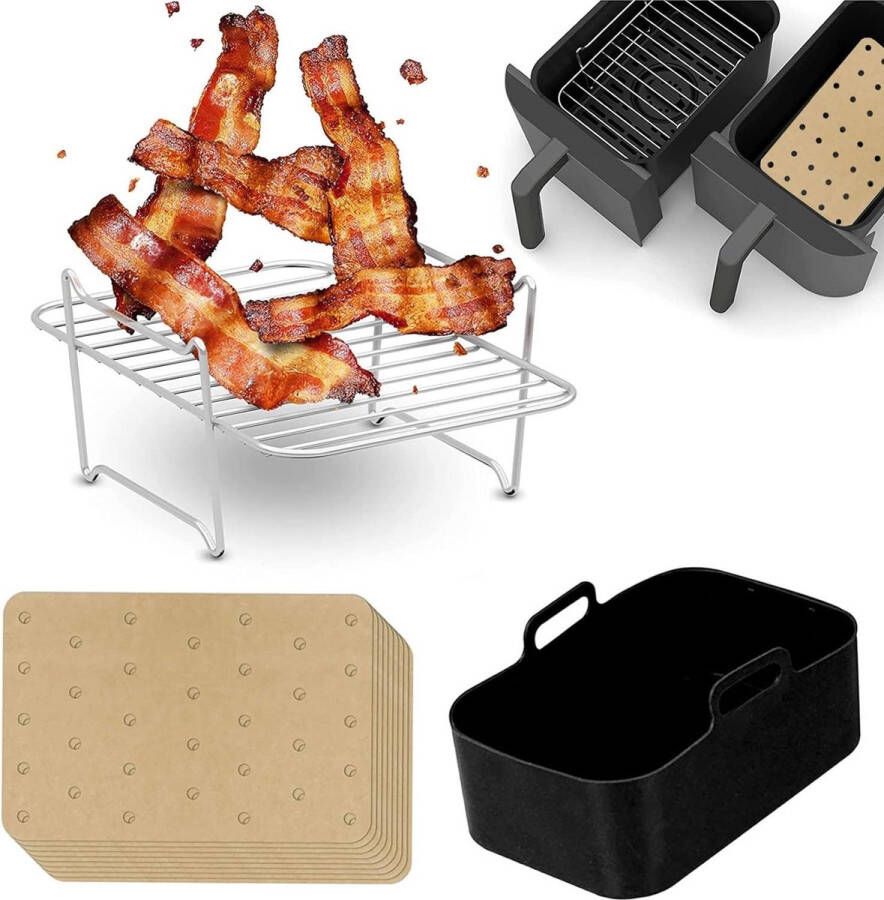 Herbruikbare Siliconen Potmat voor Air Fryer Set van 2 stuks Air Fryer Silicone Pot