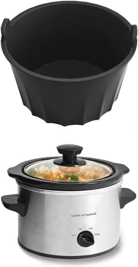 Herbruikbare Siliconen Slow Cooker Liners voor 6-8 Liter Ovale Pannen Lekvrij en Vaatwasmachinebestendig