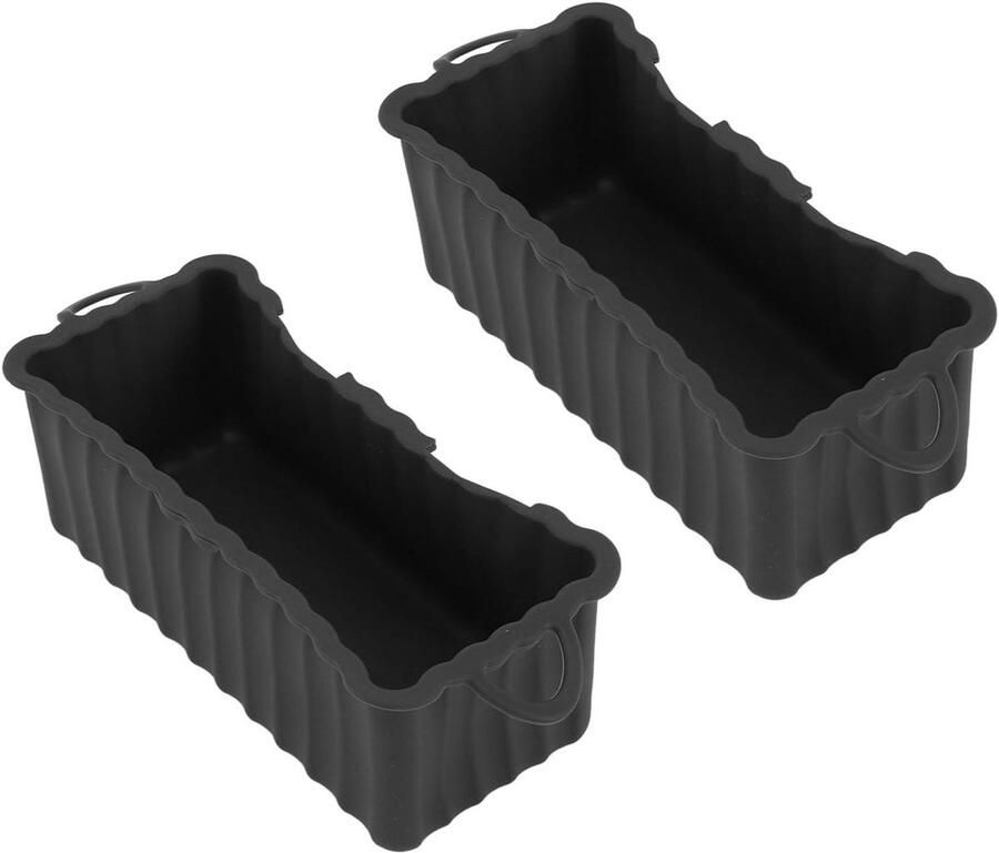 Herbruikbare Siliconen Vetschaal Ovenplaat Bakplaat Schoon Grillen Hoge Temperatuurbestendig 30x20x5 cm Zwart