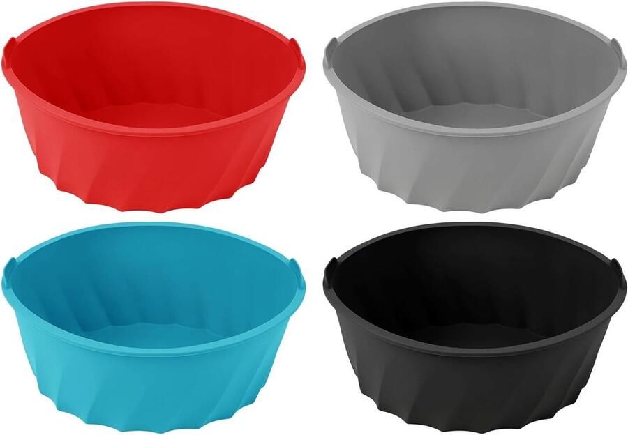 Herbruikbare Slowcooker Inleg Siliconen Panbeschermer Veelzijdig Koken Vaatwasserbestendig Hittebestendig 6-8 Liter Ovalen Zwart