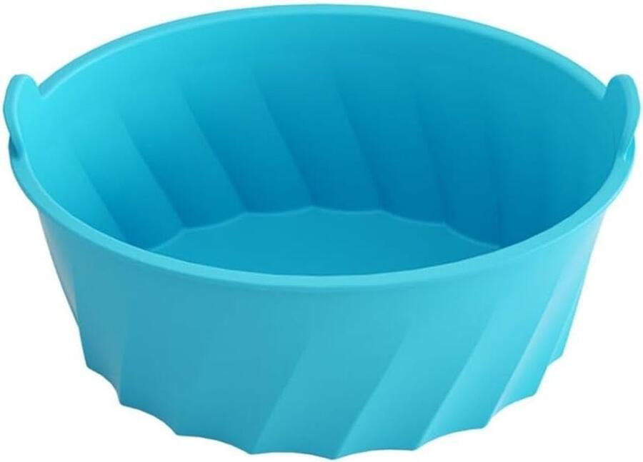 Herbruikbare Slowcooker Voering Siliconen Pot Beschermer Gemakkelijk Koken Hittebestendig tot 500F 6-8 Liter Ovaal Blauw