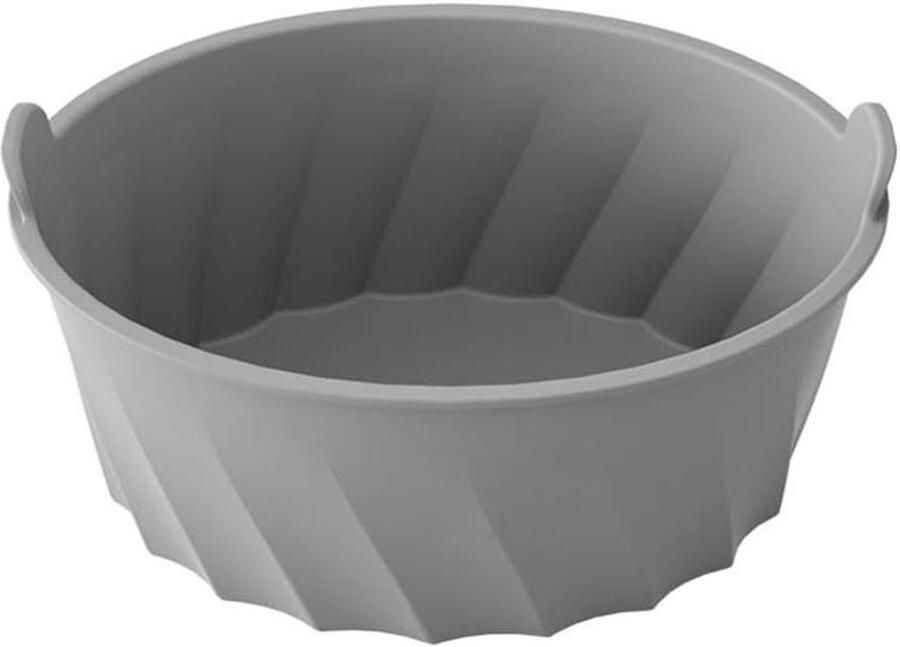 Herbruikbare Slowcooker Voering Siliconen Pot Beschermer Koken en Bakken Veilig Hoge Temperaturen 6-8 Liter Ovaal Grijs