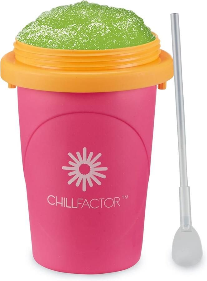 Herbruikbare Slushy Maker Beker Neon Roze Zonder Blender