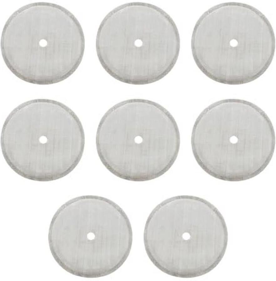 Herbruikbare vervangingsfilters voor Franse pers 8 stuks roestvrij staal voor 1000 ml koffiezetapparaten