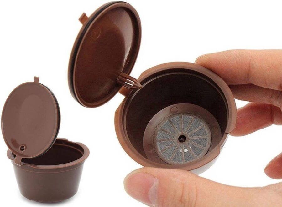 Hervulbare Dolce Gusto Koffie Cups Koffie Cups Capsules Navulbare Koffiecapsules Dolce Gusto Herbruikbare Koffiecups Dolce Gusto Milieubewust Kostenbesparend GRATIS Schepje & Reinigingskwastje