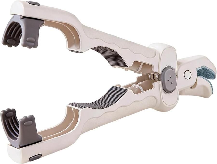 Hete Bord Tang Keukengereedschap Grijper Veilig Koken Serveren Anti-verbrandingshandgreep 22 cm Wit