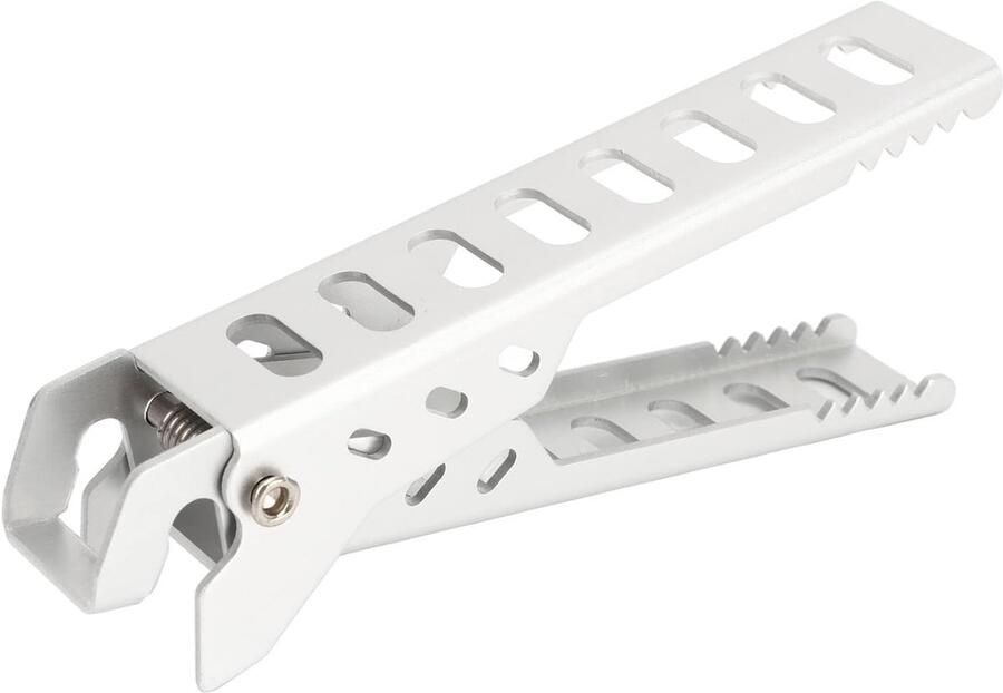 Hete Kom Grijper Schaal Plaat Klem Veilig Hitte Vangen Aluminium Constructie Zilverkleurig