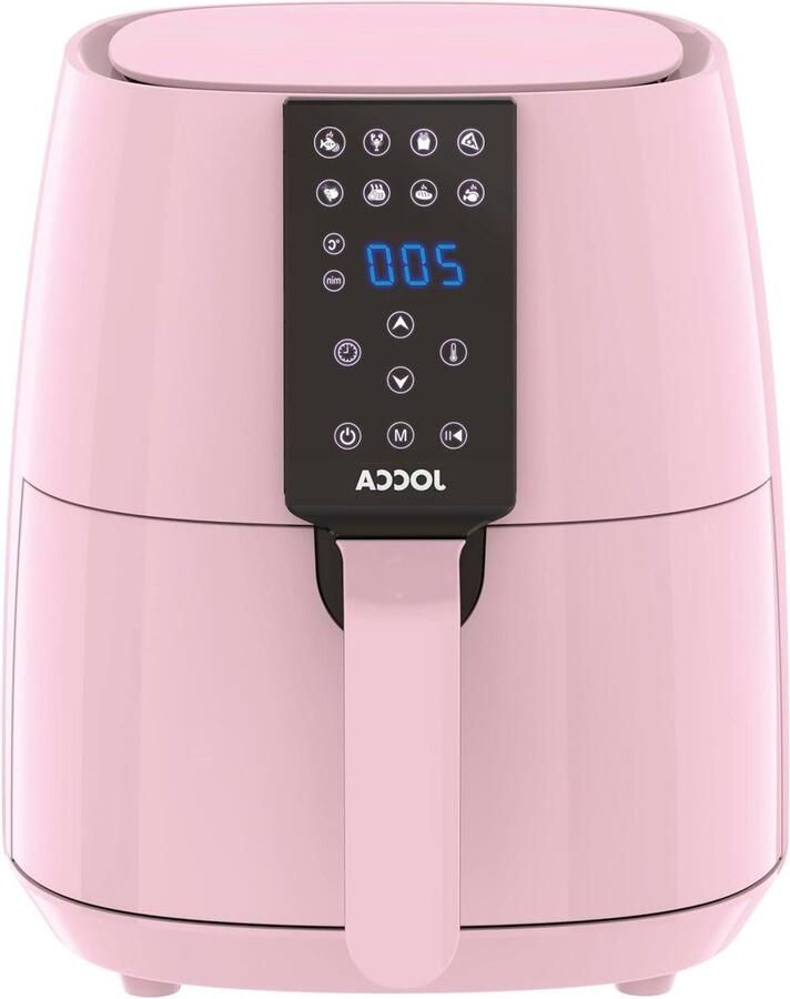Hete Lucht Frituurpan Gezond Frituren Snelle Maaltijden 12 Voorgeprogrammeerde Menu's 3.8 Liter Roze