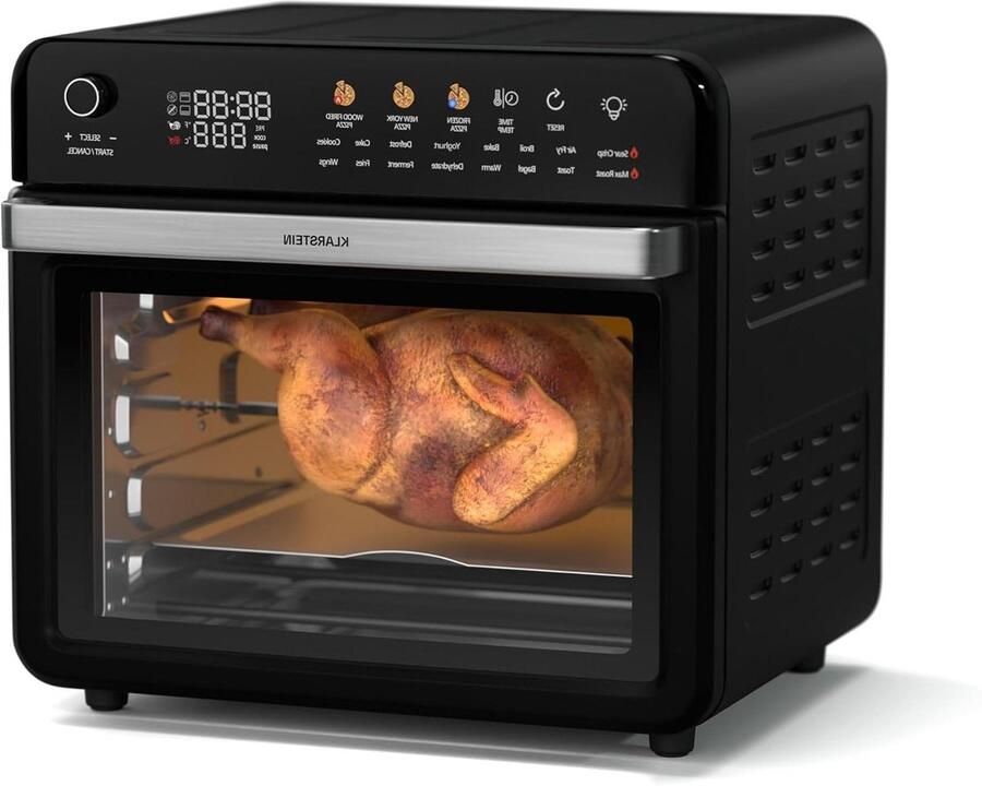 Airfryer Oven Heteluchtoven Multifunctionele Oven Gezond Koken 34 Liter Capaciteit 2200 Watt Zwart