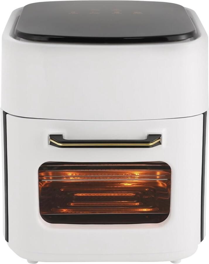 Heteluchtfriteuse 15 liter friteuse zonder olie airfryer luchtheteluchttechnologie touchscreen 1400 W 37 05 x 29 x 37 05 cm wit