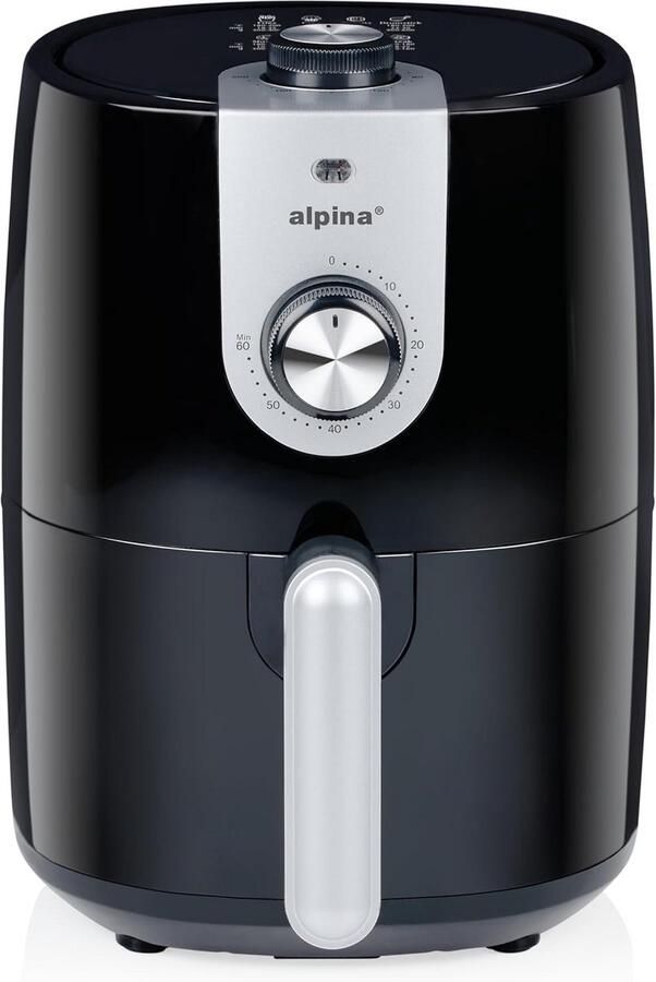 Heteluchtfriteuse 2 Liter 900W Compacte Airfryer voor Frituren en Bakken