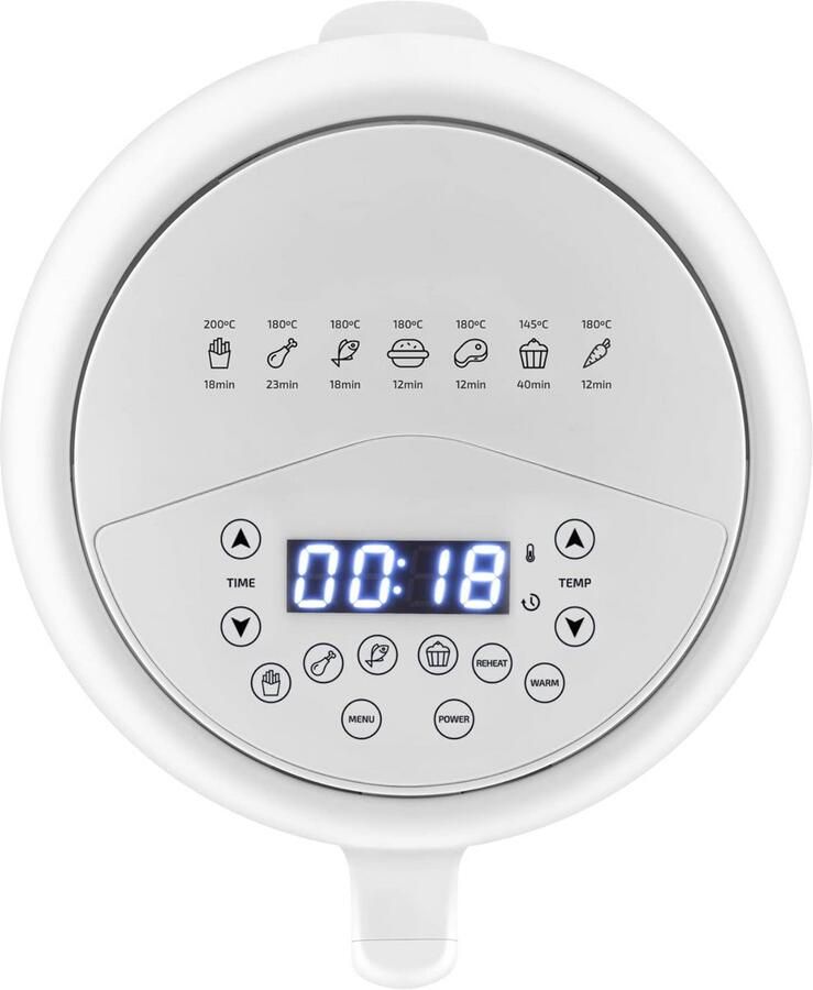 Heteluchtfriteuse 2L met 6 Programma's Compacte Airfryer Tot 200°C