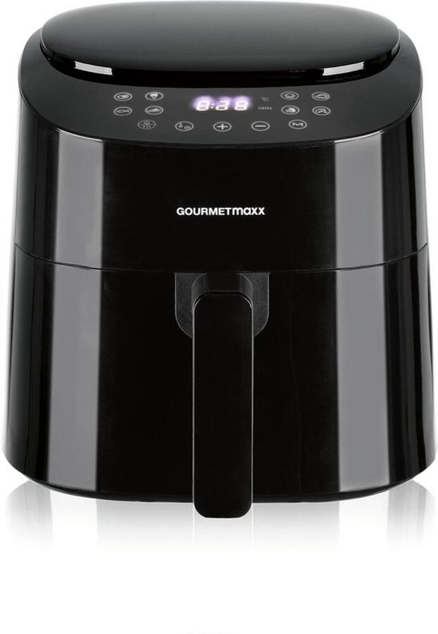 Heteluchtfriteuse 4 5 Liter 1400 Watt Vermogen Zwart Digitale Airfryer Voor Frituren Grillen Braden Bakken Roosteren