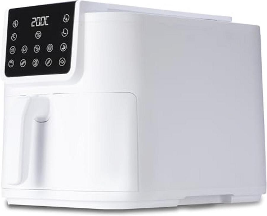 Heteluchtfriteuse 8 liter Slim Extra Diepe Friteuse met Digitaal Display