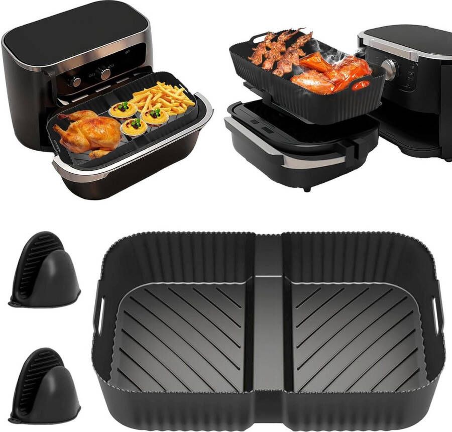 Heteluchtfriteuse accessoires Siliconen vorm herbruikbaar Ninja Foodi Flexdrawer 104 l AF500EU