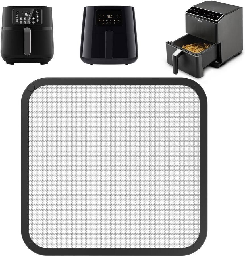 SnelShoppen Spuitbescherming voor Heteluchtfriteuse Airfryer Accessoires Anti-Spat Deksel 22x21 cm Perfecte Pasvorm voor Cosori en Philips Airfry