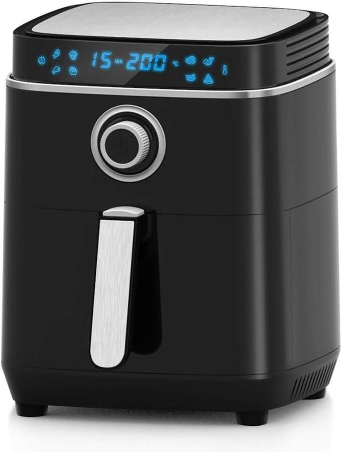 Heteluchtfriteuse Airfryer Digitaal Gezond Koken Intuïtief Touchscreen 35 Liter Zwart