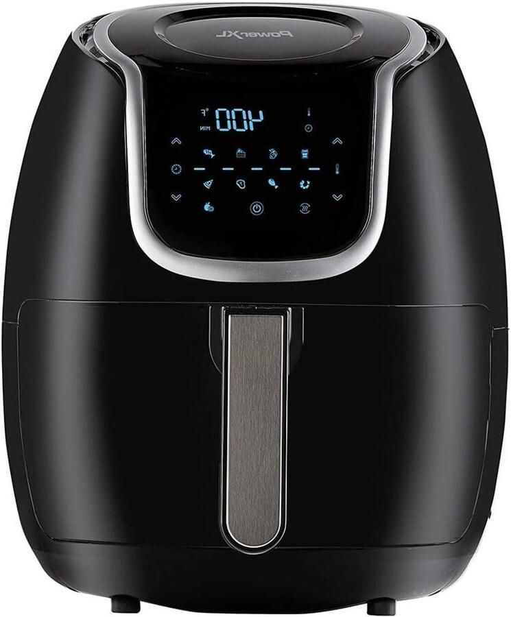 Heteluchtfriteuse Airfryer Digitale Friteuse Gezond Koken 360 Graden Luchtcirculatie 4.7 Liter Zwart