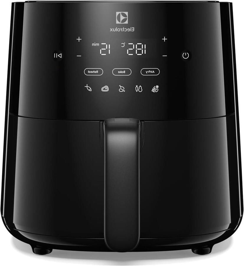 Heteluchtfriteuse Airfryer Frituurpan Gezond Frituren 8 Voorgeprogrammeerde Programma's 3.5 Liter Zwart