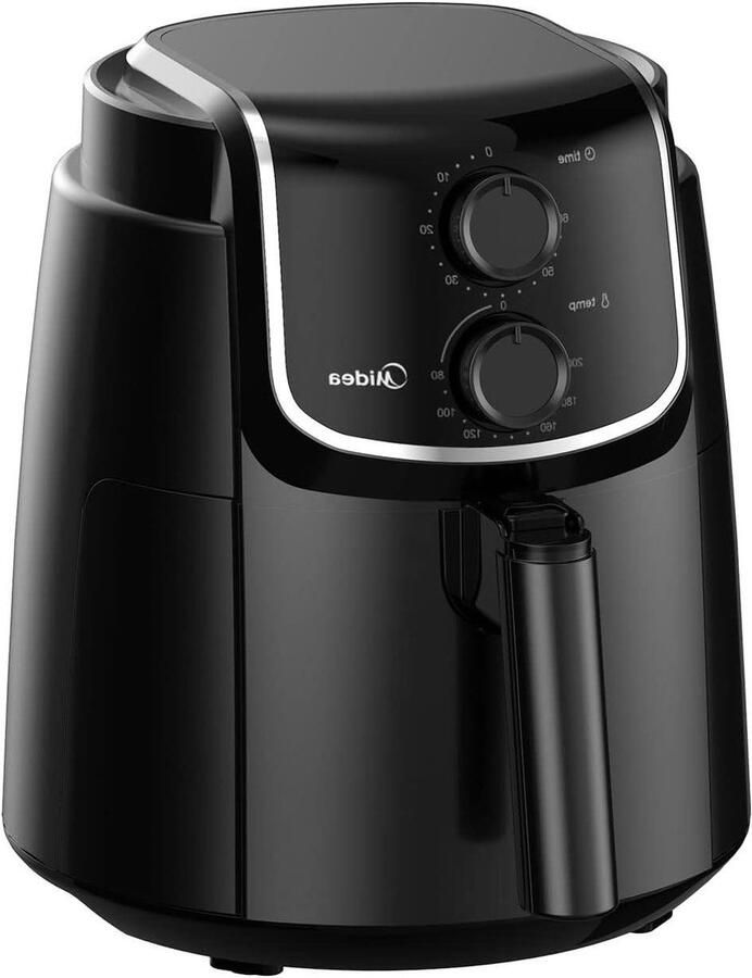 Heteluchtfriteuse Airfryer Frituurpan Gezond Frituren Dubbele Wartel Technologie 35 Liter Zwart