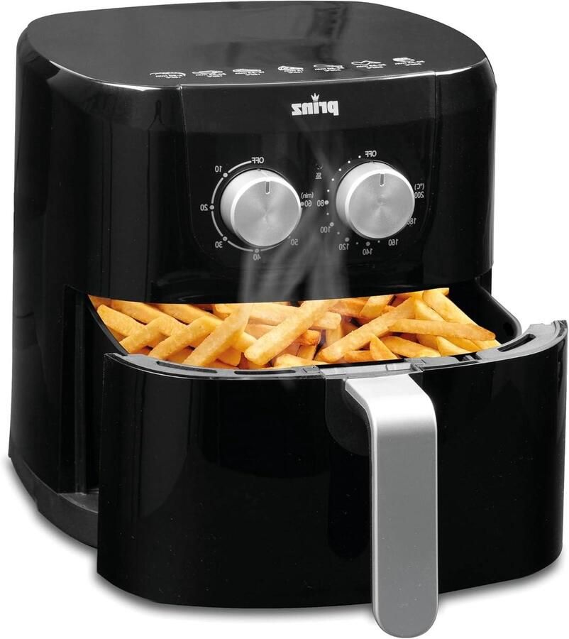 Heteluchtfriteuse Airfryer Frituurpan Gezond Frituren Vetvrij Frituren 4 Liter Zwart