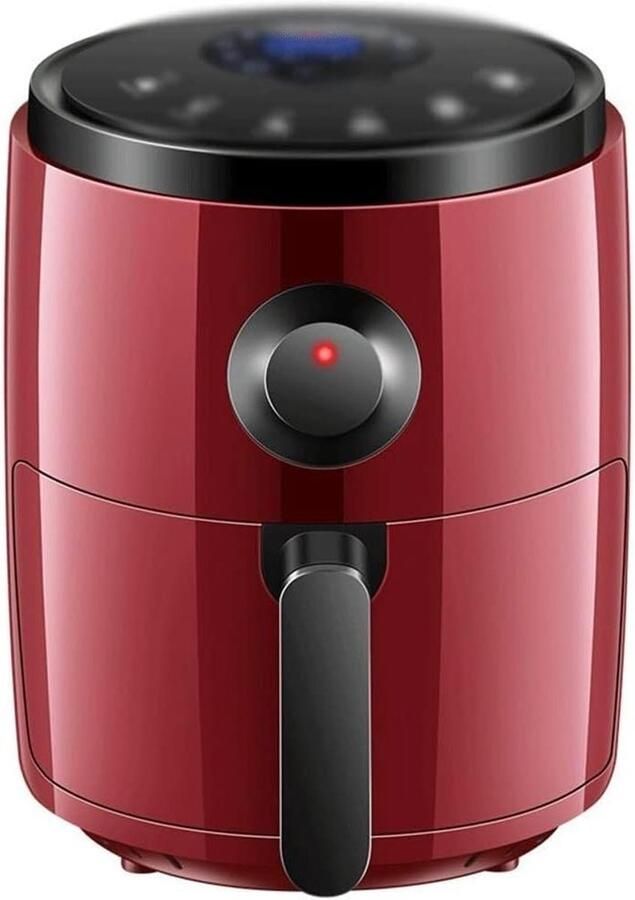 Heteluchtfriteuse Airfryer Frituurpan Gezond Koken Olievrij Frituren 3 Liter Rood