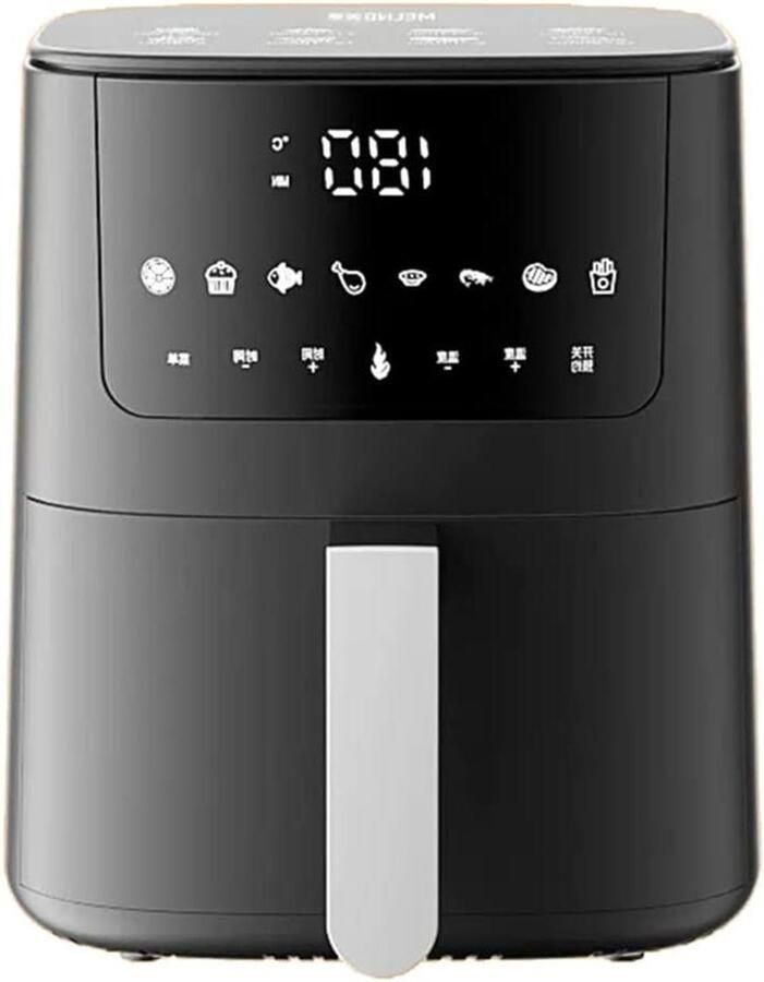Heteluchtfriteuse Airfryer Frituurpan Gezond Koken Olievrij Frituren 6 Liter Wit