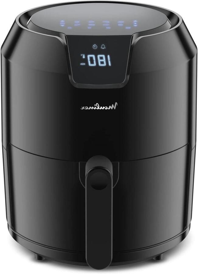 Heteluchtfriteuse Airfryer Frituurpan Gezond Koken Olievrije Bereiding 42 Liter Zwart