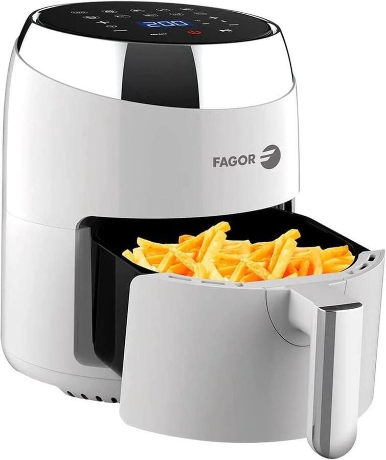 Heteluchtfriteuse Airfryer Gezond Frituren 35 Liter Capaciteit 25x32x30 cm Meerkleurig
