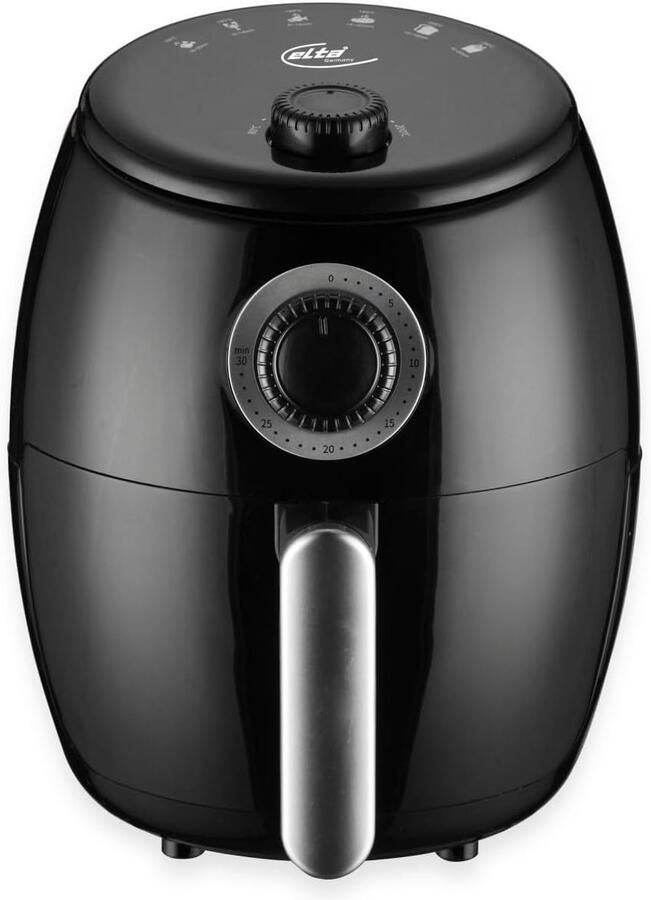 Heteluchtfriteuse Airfryer Gezond Frituren Compact Design 2 Liter Zwart