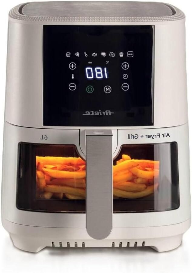Heteluchtfriteuse Airfryer Gezond Frituren Grote Capaciteit 6 Liter Wit