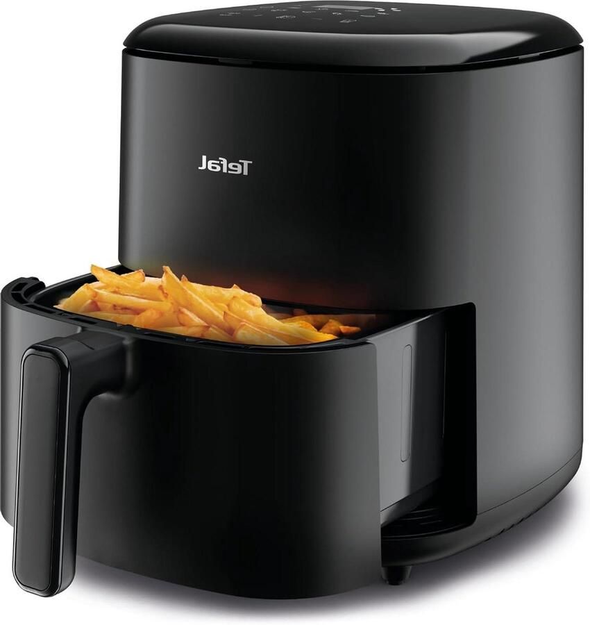 Heteluchtfriteuse Airfryer Gezond Koken 10 Programma's 5 Liter Zwart