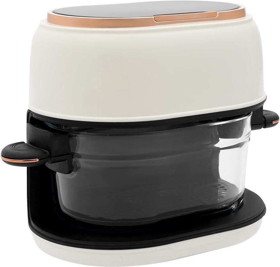 Heteluchtfriteuse Airfryer Gezond Koken 24-uurs Reservering 4 Liter Capaciteit Wit
